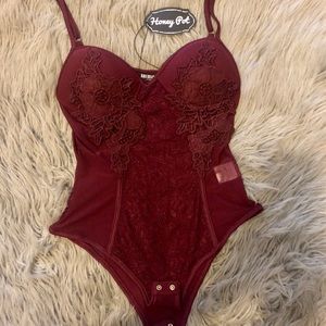 Burgundy Bodysuit